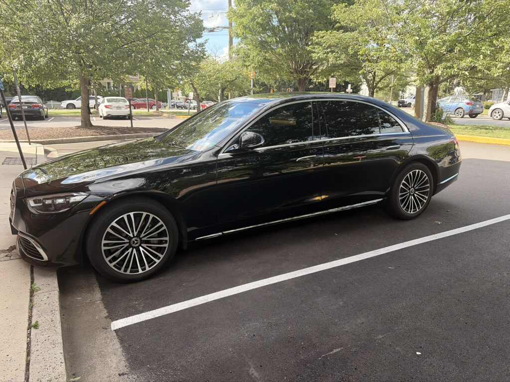 Black executive sedan