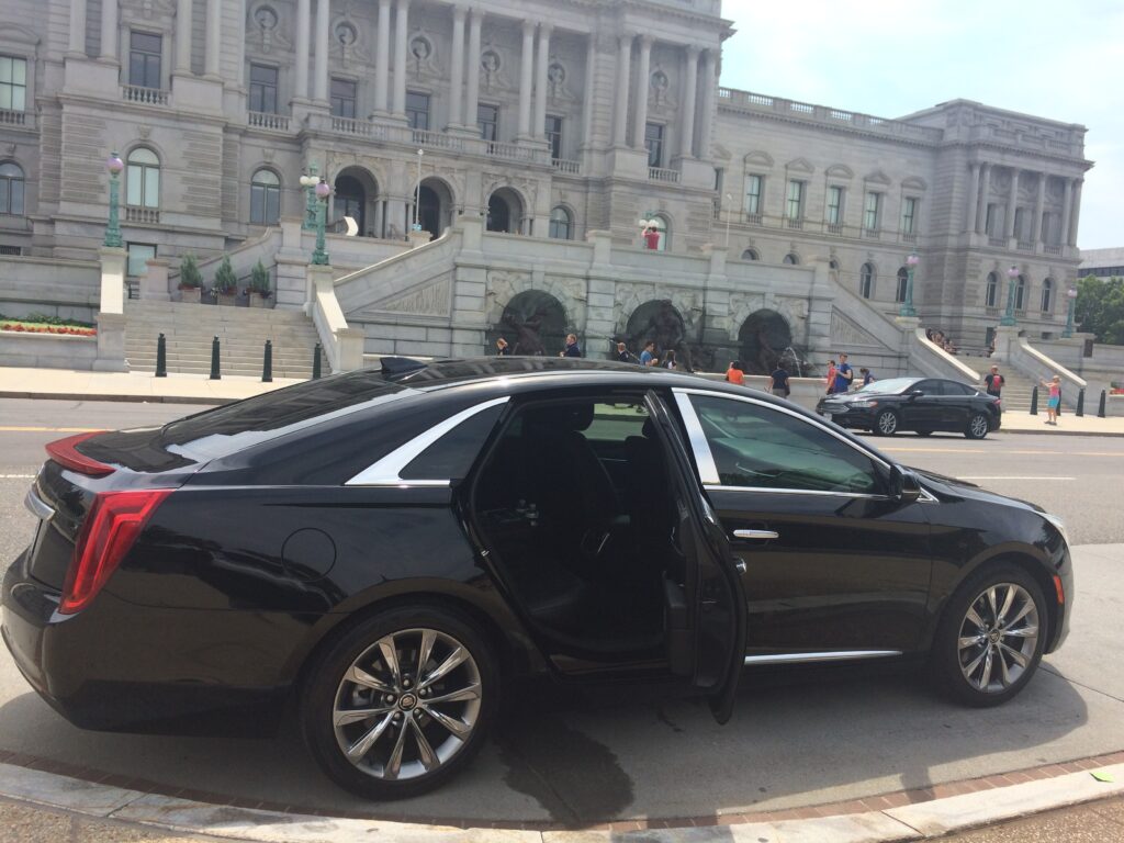 Executive sedan on Capitol Hill